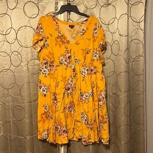 Yellowish orange torrid dress size 4